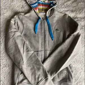 Lacoste Zip up Hoodie  - Size 2